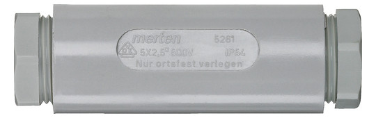 Merten 526129 Kabelverbindungsmuffe 5x2,5qmm grau Merten 526129 Kabelverbindungsmuffe 5x2,5qmm grau