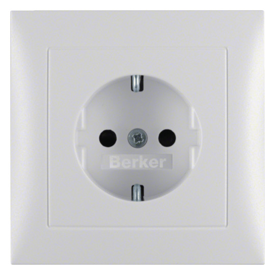 Berker 47229909 Steckdose SCHUKO mit Abdeckplatte und erhöhtem Berührungsschutz S.1 B.3 B.7 polarweiß matt Berker 47229909 Steckdose SCHUKO mit Abdeckplatte und erhöhtem Berührungsschutz S.1 B.3 B.7 polarweiß matt