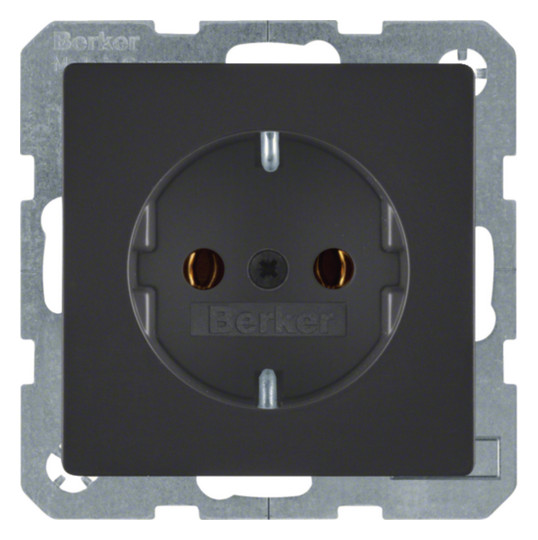Berker 47436086 Steckdose SCHUKO Q.1 Q.3 anthrazit samt Berker 47436086 Steckdose SCHUKO Q.1 Q.3 anthrazit samt