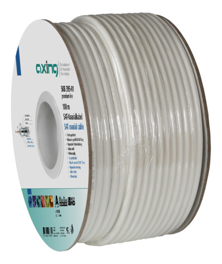 Axing SKB39501 Koaxialkabel 100m Spule 3fach geschirmt Axing SKB39501 Koaxialkabel 100m Spule 3fach geschirmt