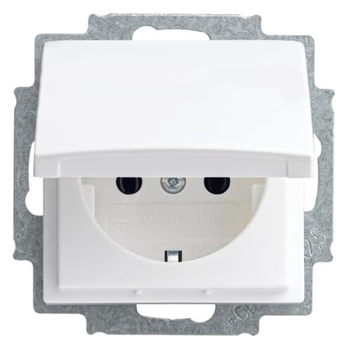 Busch-Jaeger 20 EUK-914 SCHUKO® Steckdosen-Einsatz mit Klappdeckel alpinweiß 2CKA002018A1511 Busch-Jaeger 20 EUK-914 SCHUKO® Steckdosen-Einsatz mit Klappdeckel alpinweiß 2CKA002018A1511
