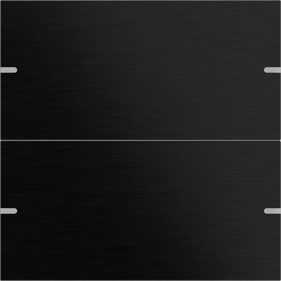 Gira 5022126 Wippenset 2-fach Tastsensor 4 TS4 aluminum schwarz Gira 5022126 Wippenset 2-fach Tastsensor 4 TS4 aluminum schwarz