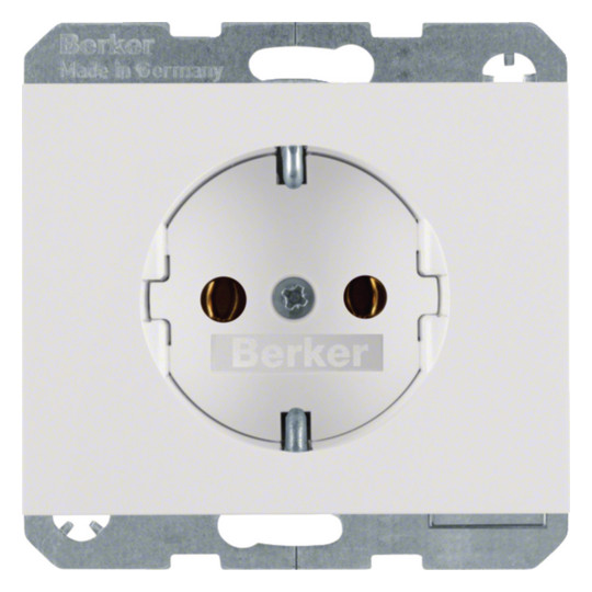 Berker 47157009 Steckdose Schuko K.1 polarweiß glänzend Berker 47157009 Steckdose Schuko K.1 polarweiß glänzend