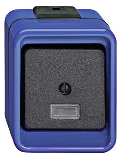 Merten 370775 Wippschalter Kreuz blau SCHLAGFEST Merten 370775 Wippschalter Kreuz blau SCHLAGFEST