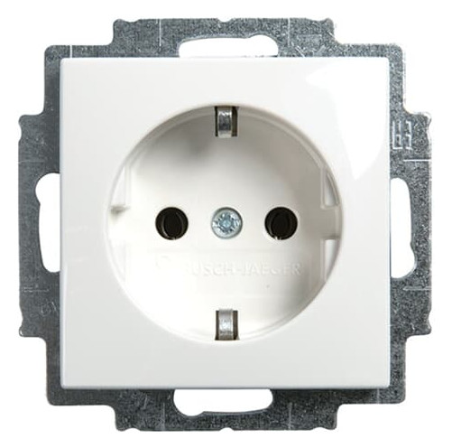 Busch-Jaeger 20 EUC-914 SCHUKO® Steckdosen-Einsatz mit Steckanschluss alpinweiß 2CKA002011A6232 Busch-Jaeger 20 EUC-914 SCHUKO® Steckdosen-Einsatz mit Steckanschluss alpinweiß 2CKA002011A6232