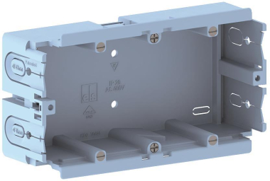 GGK 3678 Geräteeinbaudose GDX/P2 2-fach blau für BR BRS BRA Kanal GGK 3678 Geräteeinbaudose GDX/P2 2-fach blau für BR BRS BRA Kanal