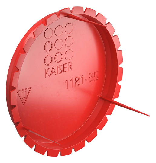 Kaiser 1181-35 Signaldeckel für Auslassöffnung Ø 35 mm Kaiser 1181-35 Signaldeckel für Auslassöffnung Ø 35 mm