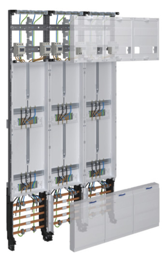 Hager ZL53X8T Komplettfeld univers Z 6 Zählerplätze 3-Punkt 1350mm 3-feldig Hager ZL53X8T Komplettfeld univers Z 6 Zählerplätze 3-Punkt 1350mm 3-feldig