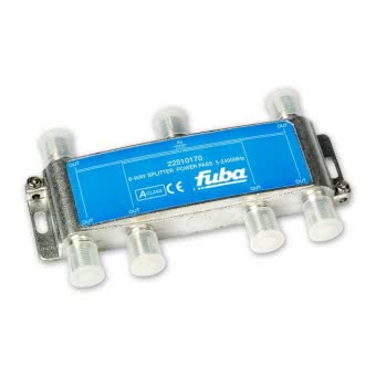 Fuba OHV 601 Verteiler 6-fach horizontal DC-Pass Frequenz 5-2400MHz Dämpfung 11-16,5dB Fuba OHV 601 Verteiler 6-fach horizontal DC-Pass Frequenz 5-2400MHz Dämpfung 11-16,5dB