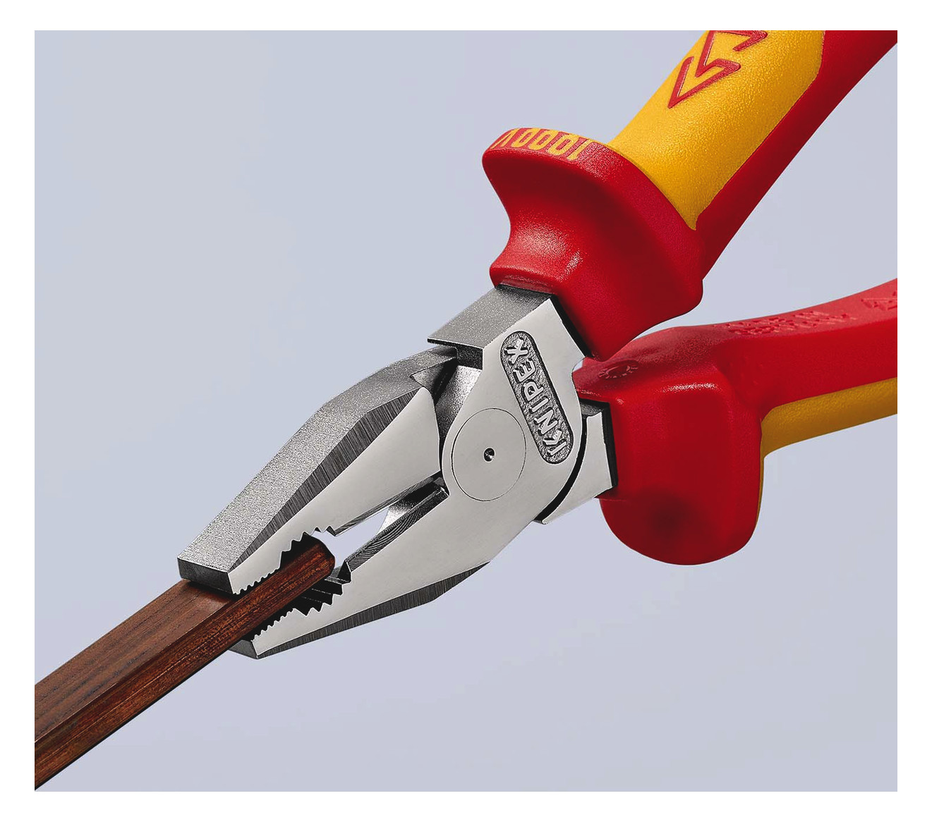 Knipex 0206225 Kraft-Kombizange 225mm verchromt Kunststoffhülle
