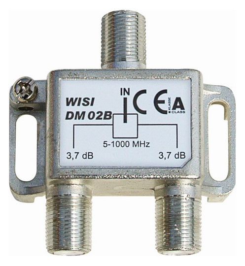 Wisi DM02B Verteiler 2-fach 5-1000MHz 3,7dB Wisi DM02B Verteiler 2-fach 5-1000MHz 3,7dB