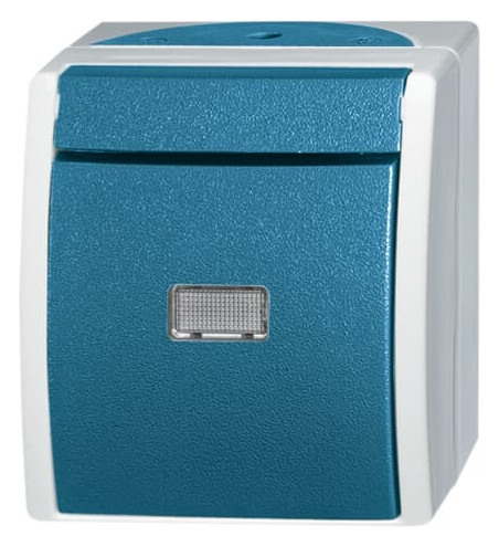 Busch-Jaeger 2621WGL-53 APWG ocean Taster mit Beleuchtung Schliesser grau/ blaugrün 2CKA001484A0371 Busch-Jaeger 2621WGL-53 APWG ocean Taster mit Beleuchtung Schliesser grau/ blaugrün 2CKA001484A0371