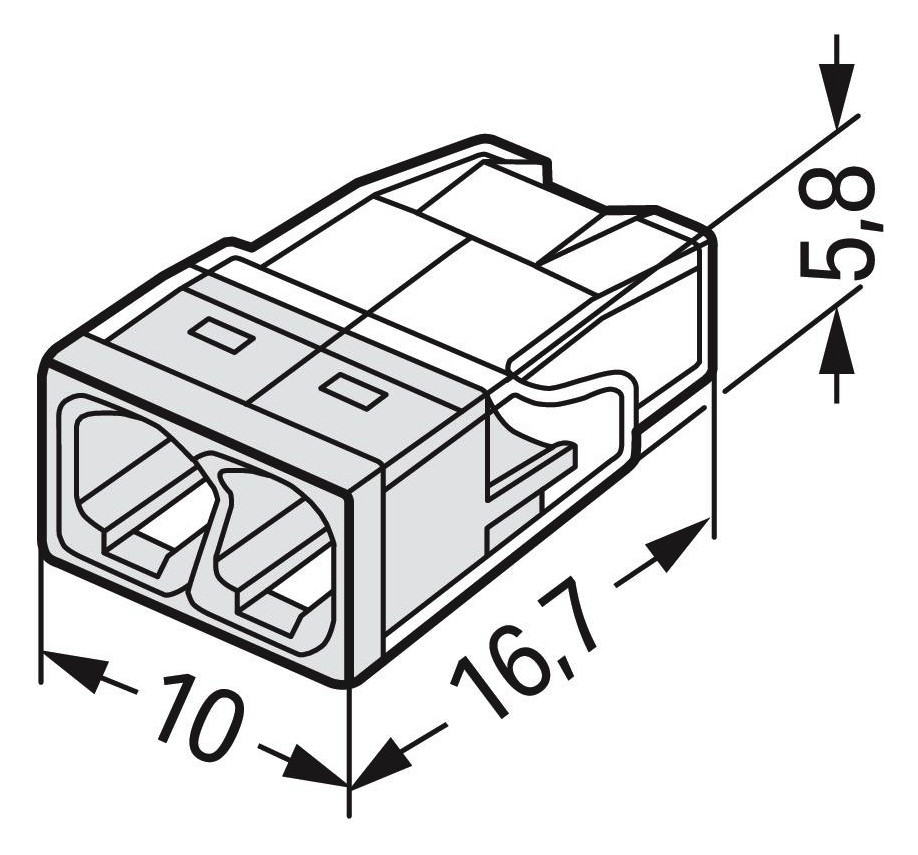 WAGO 2273-202 COMPACT-Verbindungsdosen- klemme für eindrähtige Leiter max.2,5mm² WAGO 2273-202 COMPACT-Verbindungsdosen- klemme für eindrähtige Leiter max.2,5mm²
