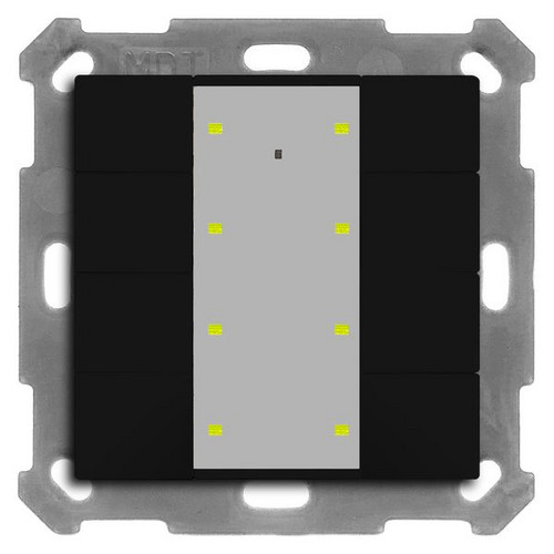 MDT BE-TA55P806.02 Taster Plus 55 8-fach Schwarz matt MDT BE-TA55P806.02 Taster Plus 55 8-fach Schwarz matt