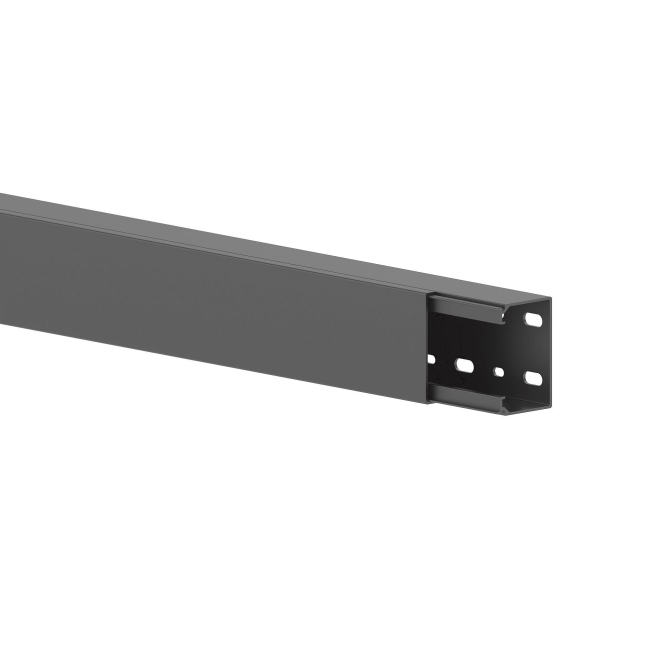 GGK 3638 LFG 40x60-9005 Leitungsführungskanal PVC mit Bodenlochung schwarz GGK 3638 LFG 40x60-9005 Leitungsführungskanal PVC mit Bodenlochung schwarz