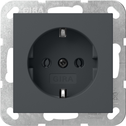 Gira 418828 SCHUKO-Steckdose System 55 anthrazit Gira 418828 SCHUKO-Steckdose System 55 anthrazit