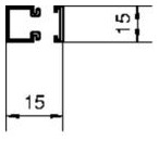 Hager LF1501509016 Leitungsführungskanal aus PVC LF 15x15mm verkehrsweiß Hager LF1501509016 Leitungsführungskanal aus PVC LF 15x15mm verkehrsweiß