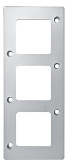 Merten 480360 Rahmen 3-fach mattsilber PANZER Merten 480360 Rahmen 3-fach mattsilber PANZER