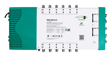Polytron Multischalter PSG 924 QII 9/24 SAT/terrestrisch aktiv mit Netzteil Polytron Multischalter PSG 924 QII 9/24 SAT/terrestrisch aktiv mit Netzteil
