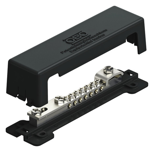 OBO Bettermann 5015111 1809 A Potentialausgleichsschiene V2A schwarz Außenbereich OBO Bettermann 5015111 1809 A Potentialausgleichsschiene V2A schwarz Außenbereich