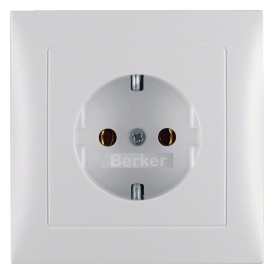 Berker 47429909 Steckdose SCHUKO mit Abdeckplatte S.1 B.3 B.7 polarweiß matt Berker 47429909 Steckdose SCHUKO mit Abdeckplatte S.1 B.3 B.7 polarweiß matt