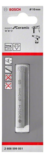 Bosch 2608599051 Diamantbohrer Expert for Ceramic 10 mm Bosch 2608599051 Diamantbohrer Expert for Ceramic 10 mm