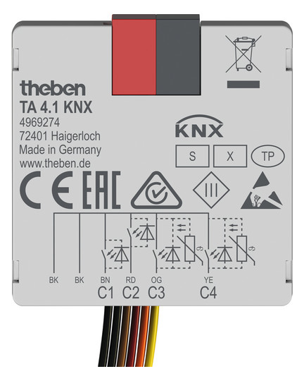 Theben 4969274 TA 4.1 KNX KNX-Tasterschnittstelle Theben 4969274 TA 4.1 KNX KNX-Tasterschnittstelle