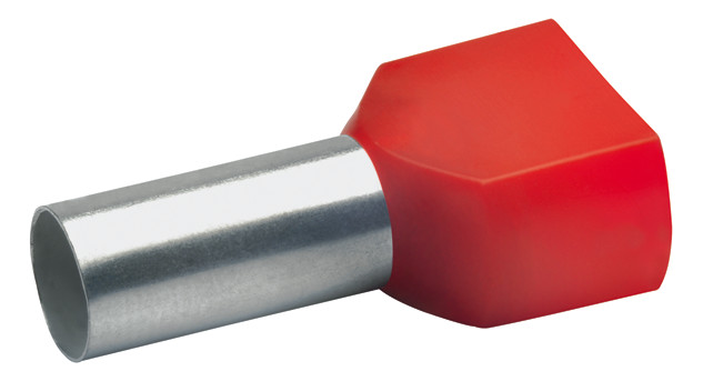 Klauke 87614 Isolierte Zwillingsaderendhülsen 2 x 10 mm² Rot Länge 14mm Cu verzinnt Klauke 87614 Isolierte Zwillingsaderendhülsen 2 x 10 mm² Rot Länge 14mm Cu verzinnt