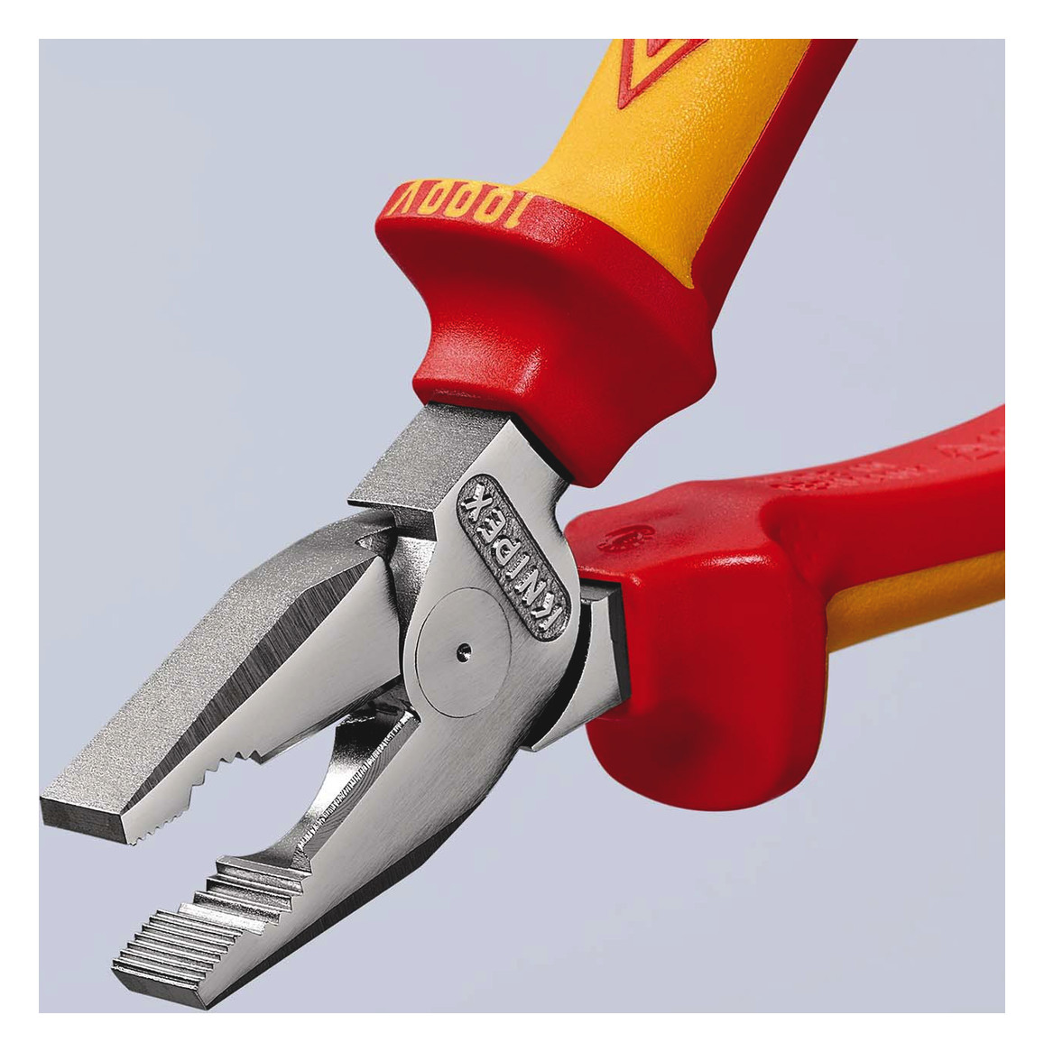 Knipex 0206225 Kraft-Kombizange 225mm verchromt Kunststoffhülle