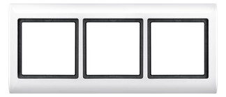 Merten 400319 AQUADESIGN-Rahmen 3-fach polarweiß Merten 400319 AQUADESIGN-Rahmen 3-fach polarweiß